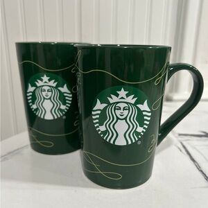 Starbucks 2020 Green Christmas Tree Mugs